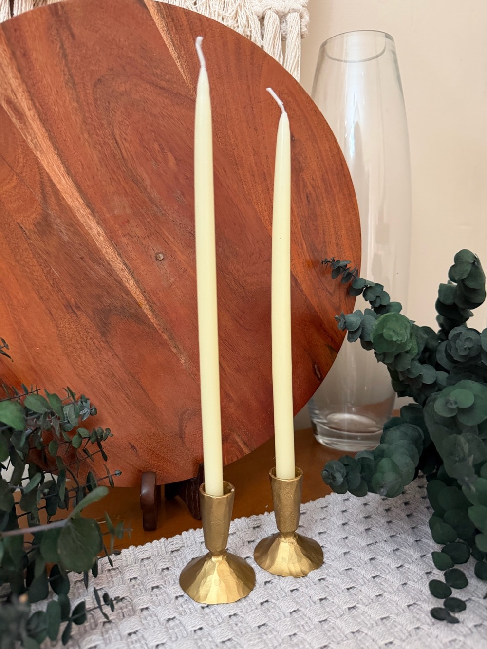 Brass Color Taper Candle Holders